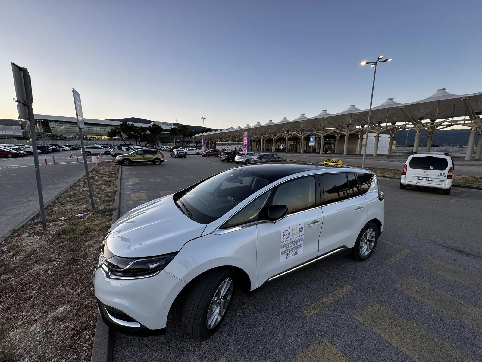 Bernard's taxi at Split Airport