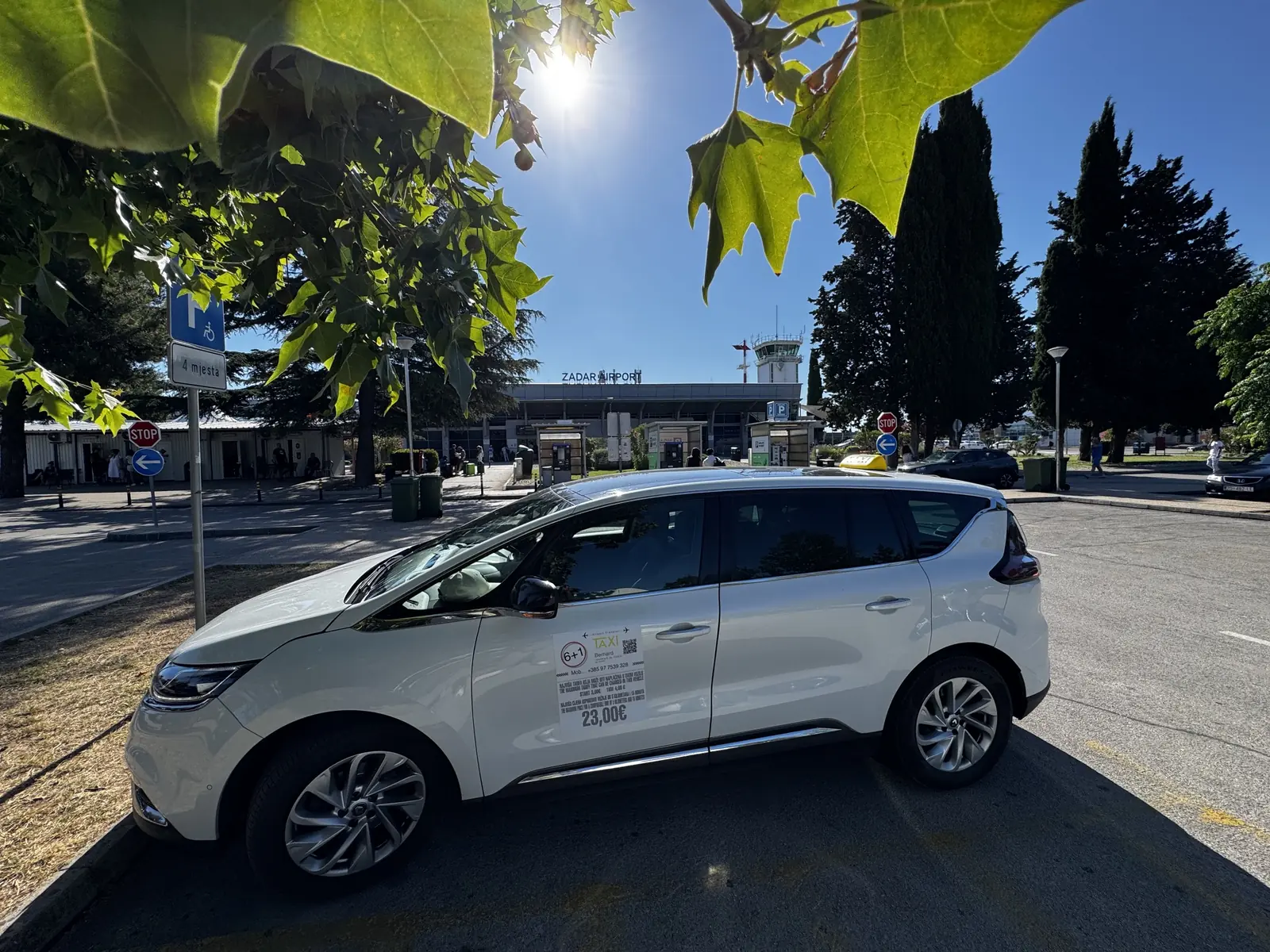 Bernard's taxi at Zadar Airport